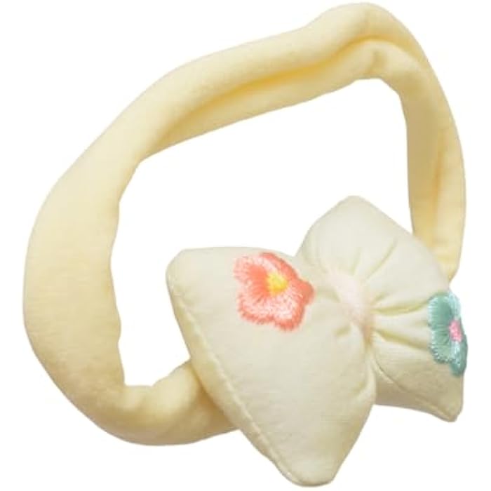 Daphne Bow Rose Hair Tie For Girls - Beige - Image 2